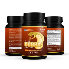 10 Pack King Cobra Capsules for Men-New Improved Formula-60 Capsules x10