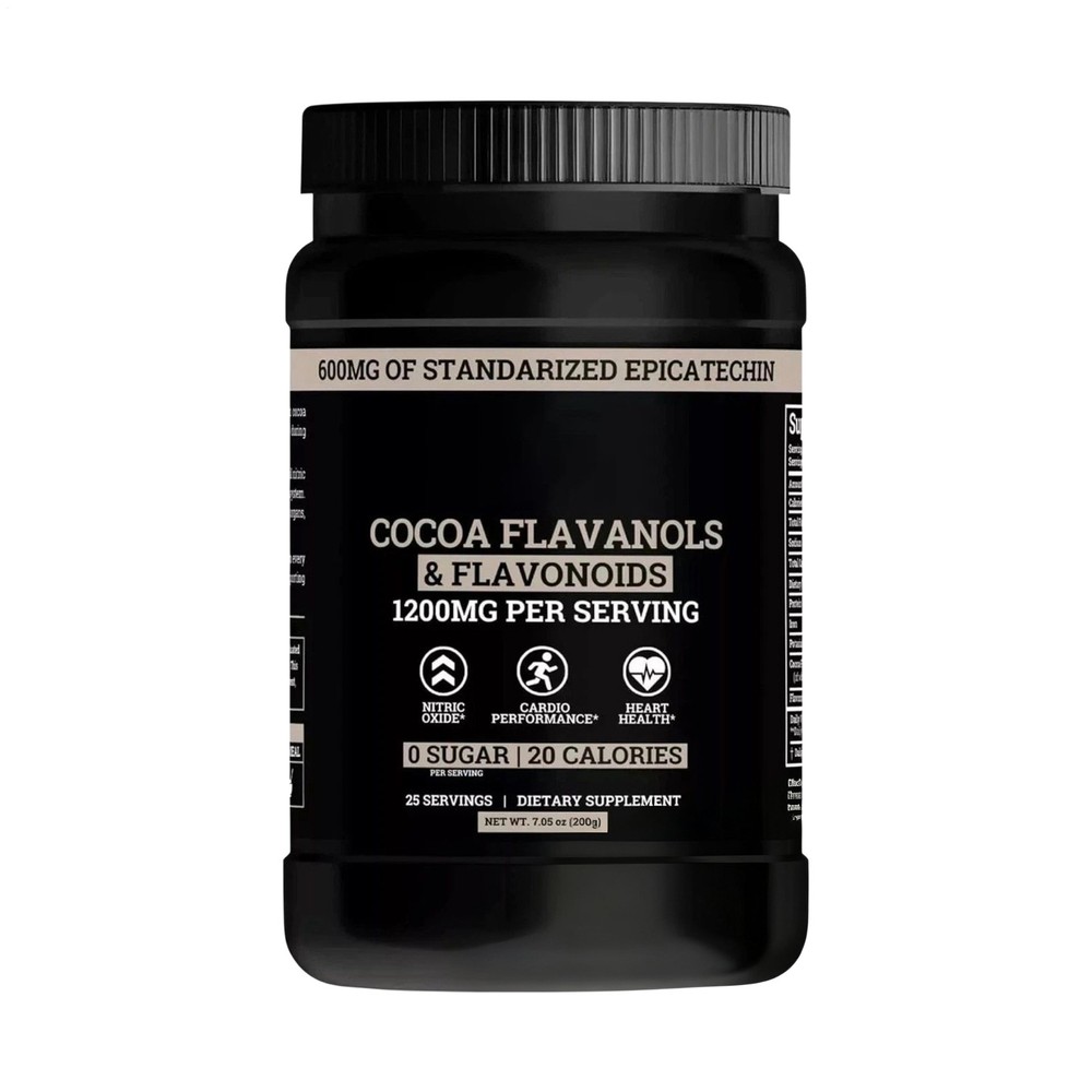 Black Suitable For Est Maximum Flavanol Cocoa Powder 200g Nutrition Booster Body
