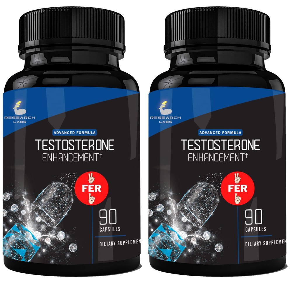 Pharmacist Recommended 2 fer 1 Offer 180ct Testosterone 180 Count (Pack of 1)