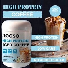 Jooso High Protein Iced Coffee, vanillaflavor, 15.87 oz (450g)