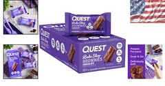 Quest Bake Shop Chocolate Brownies – 10g Protein, 2g Carbs, 1g Sugar, 10 Count