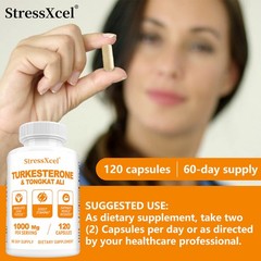 1000mg Supplement 500mg Ajuga Turkestanica Per Serving Increase Stamina Capsules