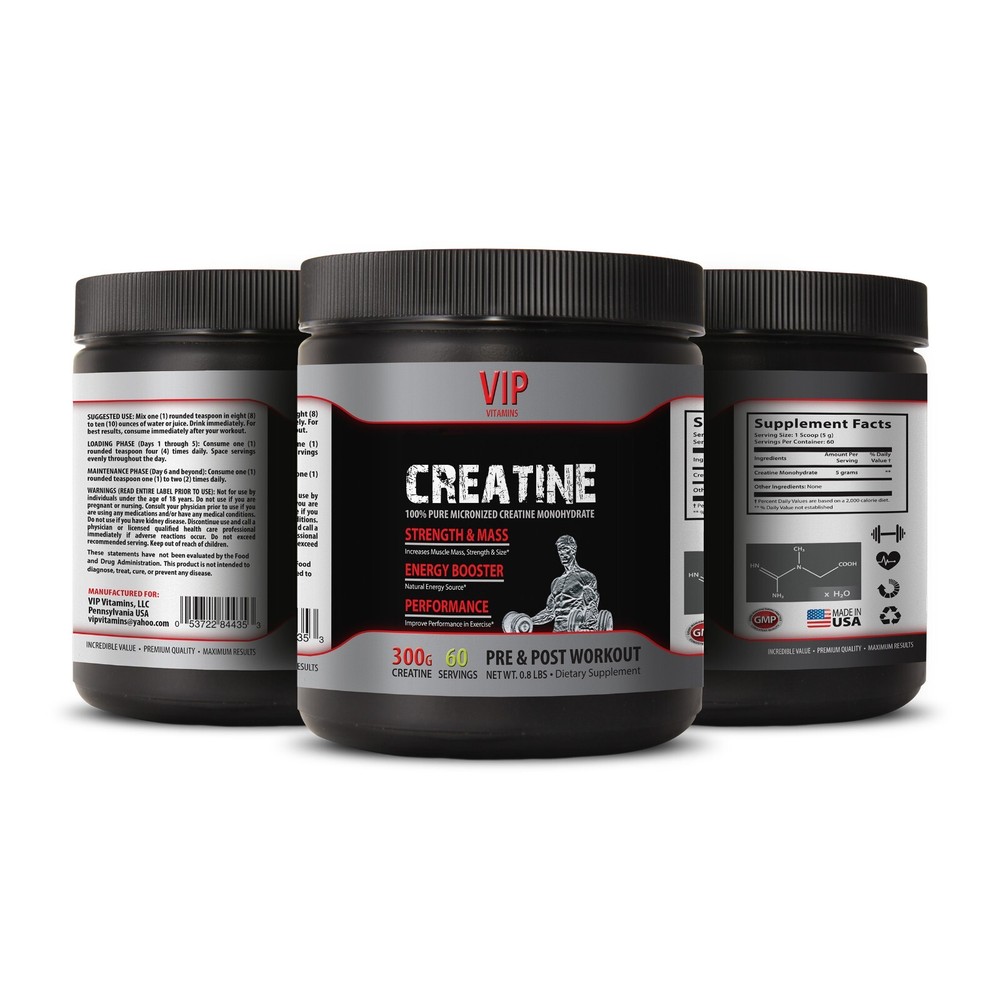 muscle gain – MICRONIZED CREATINE 300G – athletic performance 1 CAN