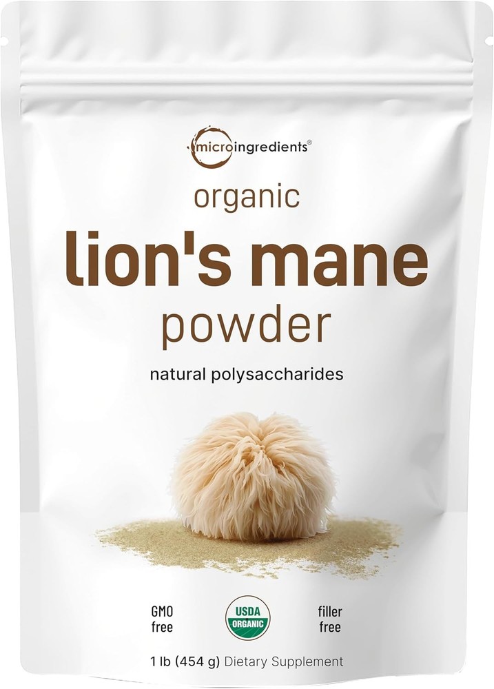 Ingredients Micro Organic Lion??s Mane Mushroom Powder Unadulterated Fruiting Su