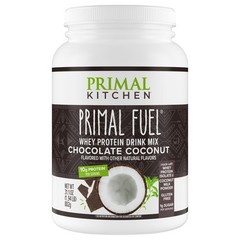 Primal Fuel Chocolate Coconut Whey Protein Powder, Gluten and Soy Free, 1.94 …