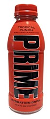 Prime Hydration Tropical Punch Drink x1 Bottle (RED) Sealed/Unopened 500ml (NEW)