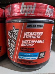 2 Bottles BPI Sports 1MR Vortex 50 serv Blue Raspberry Pre-Workout Exp 4/28