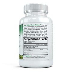 Green Coffee Bean+Raspberry Ketone Platinum: Powerful Weight Loss/Fat Burner Duo