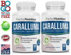Best Caralluma Weight Loss Supplement 1000mg 10:1 Fat Burner 180 Caps 2 Pack!