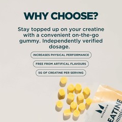 MyProtein Creatine Gummies Lemon 90 Count 5g Creatine 18 Servings NEW