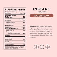 Instant Hydration Sugar Free Electrolytes Powder Packets – 20 Count