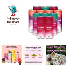 Adaptogen Drink Shark Tank – Sparkling Combo Variety new. Contains L-Theanine…