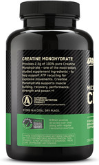 Optimum Nutrition Creatine Monohydrate 2500Mg Keto Friendly 100 Capsules