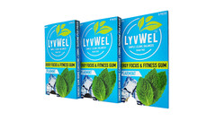 Spearmint Energy Chews Gum 80mg Caffeine Alertness Awake Focus 3 Packs Nootropic