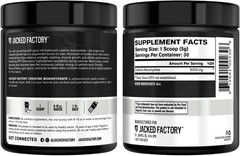 Jacked Factory Creatine Monohydrate Powder 150g – 5g Daily Creatine Supplement f