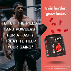 TestX & Creatine Gummies Twin Pack Creatine Monohydrate, Horny Goat Weed & Maca