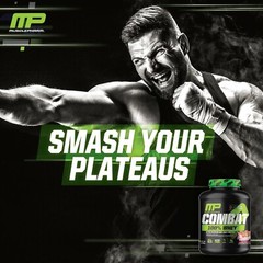 MusclePharm Combat 100% Whey Protein Powder – 5 lb, 70 Servings, Strawberry