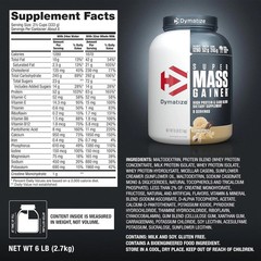 Dymatize Super Mass Gainer Protein Powder 52g Protein 1280 Calories 6 Pound