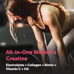 Creatine Electrolytes Collagen Powder Women Lemon Raspberry 5000mg