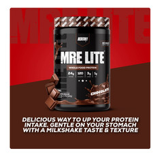 REDCON1 MRE Lite Whole Food Protein Powder, Chocolate, Whey & Lactose Free Meal