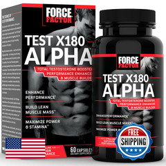 Force Factor Test X180 Alpha Total Testosterone Booster For Men Fenugreek Seed