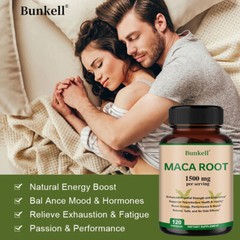 Maca Root 1500 Mg/serving Natural Energy Boost 30 To 120 Capsules