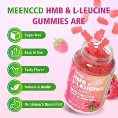 MEENCCD HMB and L-Leucine Gummies 3000mg HMB and Leucine Amino Acid for Muscl…