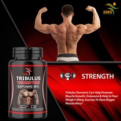 TRIBULUS TERRESTRIS 96% SAPONINS WORK OUT SUPPLEMENT ORGANIC NON GMO 180 CAPSULE