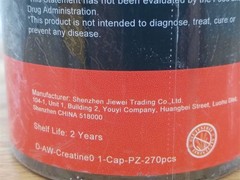 Pure Creatine Monohydrate Capsules for Muscle Mass Strength Expire 04/26