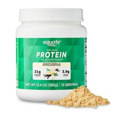 Equate Plant-Based Protein Supplement, Smooth Vanilla, 13.4 Ounces