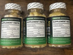 Happyummmm Creatine Monohydrate 5000MG 90 Gummies Lemon Flavor EXP 9/26+ 3 Pack