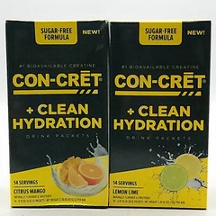 Con-Cret + Clean Hydration by ProMera Sports 14 Packets Pick Flavor