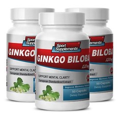 Brain Function – Ginkgo Biloba Extract 120mg – Helps Maintain Vision Pills 3B