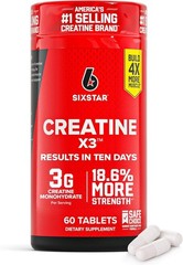 High-Potency Creatine X3 Capsules – 60 Gluten-Free Caplets for Athletes