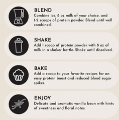 Just Ingredients Vanilla Protein Powder | 22g Protein 15 Servings Grass-Fed Whey