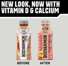 BODYARMOR LYTE Sports Drink Low-Calorie Sports Beverage, Peach Mango, 12 fl oz