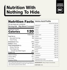 NAKED Grass-Fed Whey Protein Concentrate Powder, NSF Certified Non-GMO 2 lb
