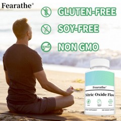 Nitric Oxide Flow for Blood Circulation and Heart Health, Endurance/Energy