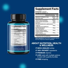 Power Rise Max- Bodybuilding & Men’s Health Support- 3 Bottles- 270 Capsules