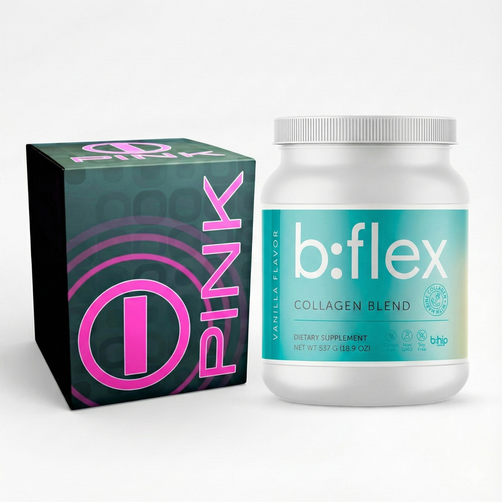 BHIP PINK & B FLEX Women’s Collagen & Energy Ultimate Beauty & Wellness Combo