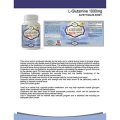 L-Glutamine 60 Muscle Growth Lean Mass Support Gastrointestinal Tract Supplement