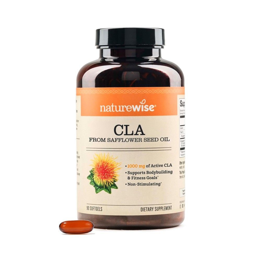 NatureWise CLA 1250 – Conjugated Linoleic Acid Supplement for Women and Men, …