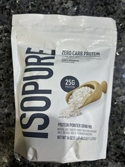 Isopure Unflavored Protein Powder 16 Oz(1 lbs) Best before 07/23/2027
