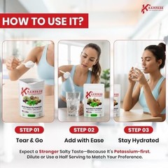 High Potassium Electrolyte Powder – Zero Sugar Lemon Lime, 4180mg, Cramp Relief,