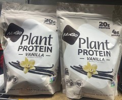 Lot of 2 NuGo Nutrition, Plant Pea Protein, Vanilla, 2 lbs (907 g) Exp 01/2028