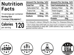 100% Organic Pea Protein Powder Vegan Formula Supports Muscles 26g Per Serving
