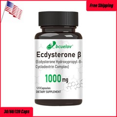 Ecdysterone 1000mg Supplement for Maximum Muscle Growth and Recovery 30/60/120pc