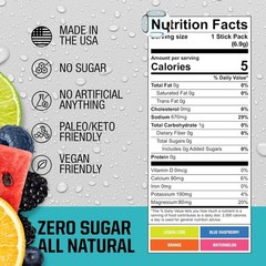 Sugar-Free Fire Salt Hydration Sticks – 32 Count Variety Flavors for Active Life