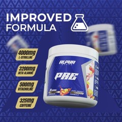 Alpha Supps Pre | Pre-Workout Powder for Men & Women Pump Focus Energy 30 Svgs