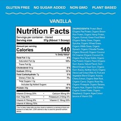 Amazing Grass Organic Plant Protein – NO SUGAR – 20 Servings – Vanilla